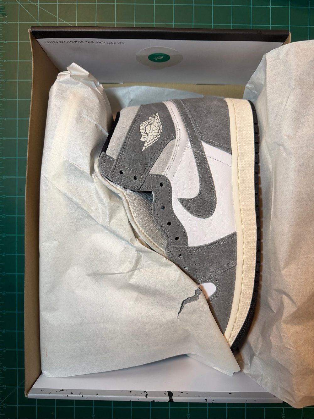 Air Jordan 1 Retro High OG "WASHED BLACK" 2023 -Size 10-DZ5485 051 (4473-17) 🔥🔥🔥